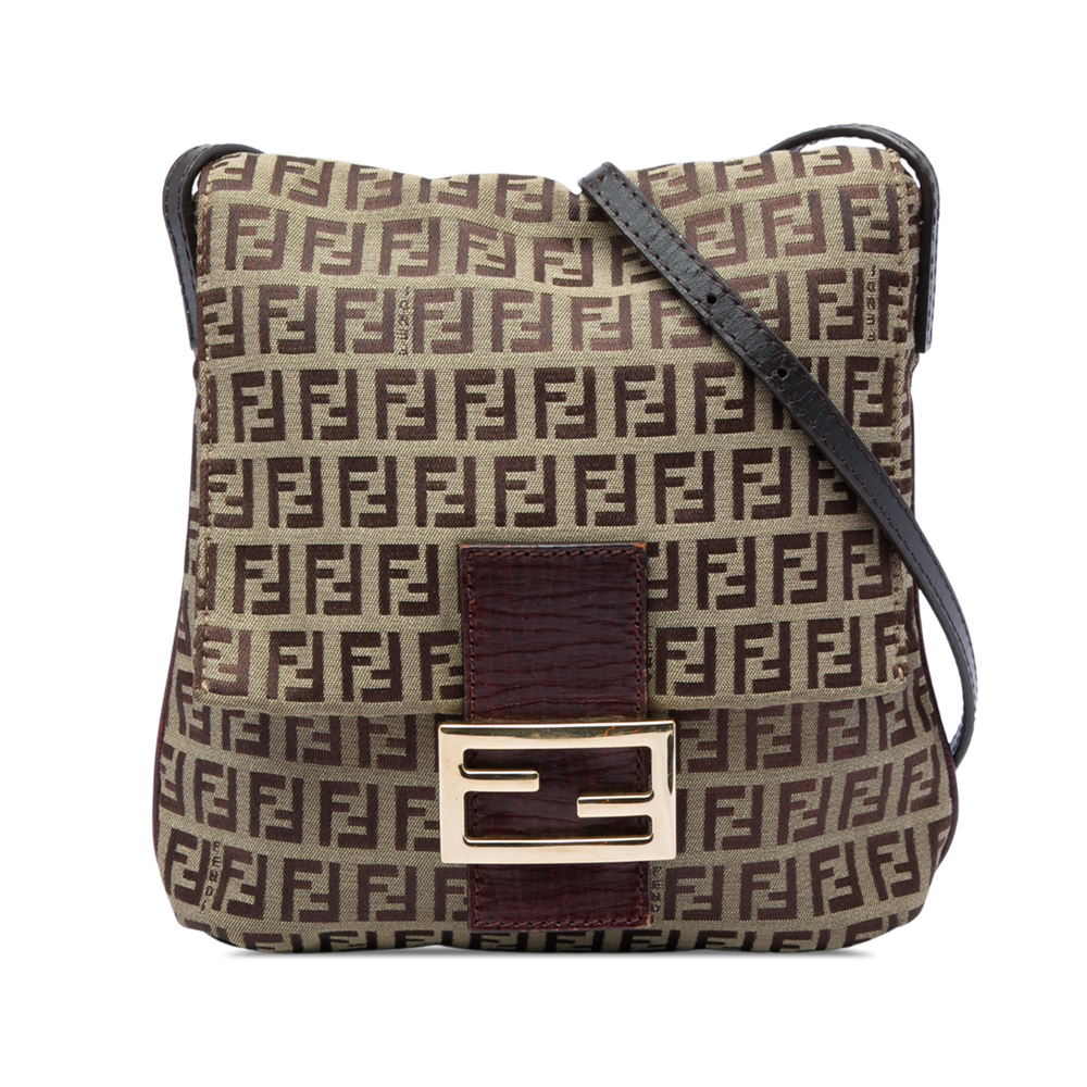 Pre-Loved Fendi Zucchino Canvas Crossbody